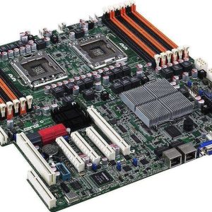 Dual-socket enterprise server motherboard PCBA with multiple memory and PCIe slots
